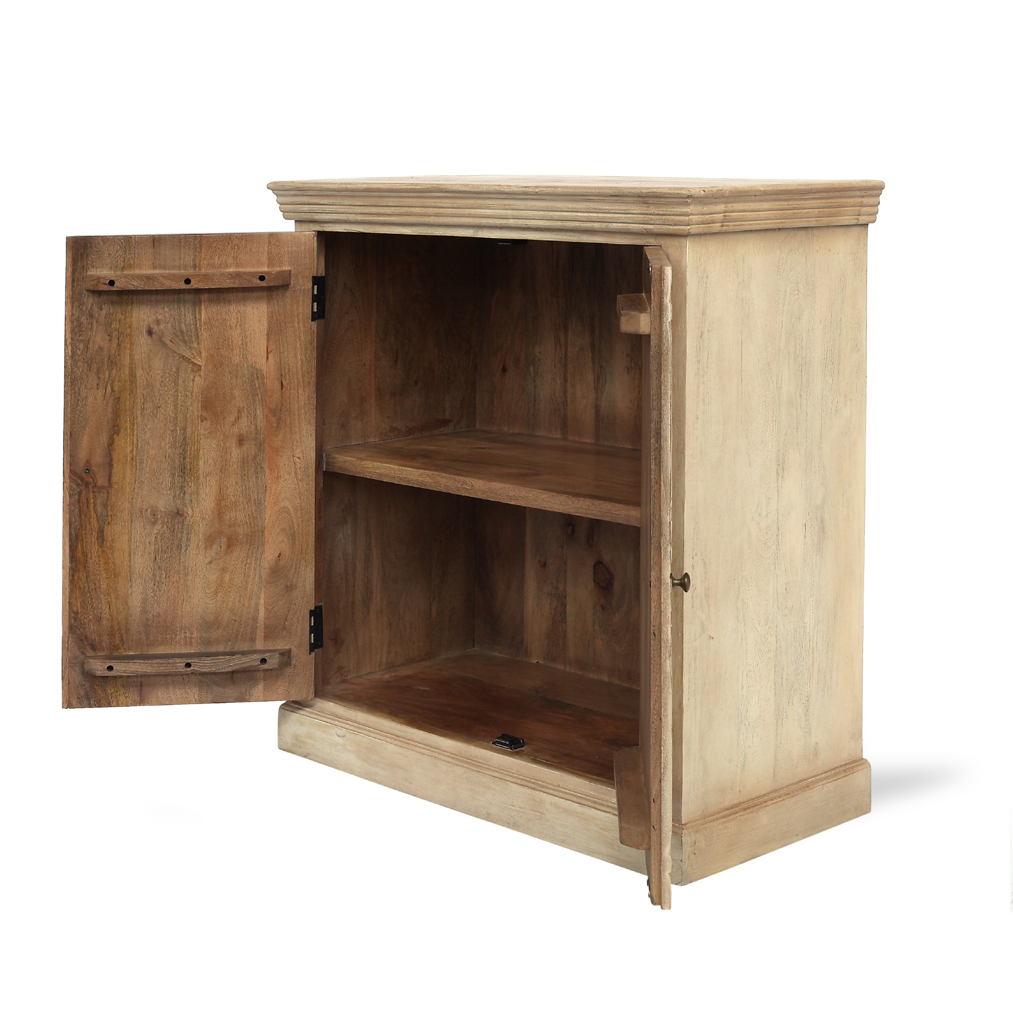 Highboard 'Fraismonte', natur, H 100 cm, B 100 cm, L 45 cm von fischer's lagerhaus