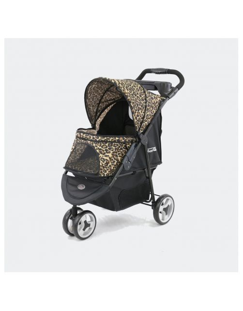 Innopet Honden Buggy Cheetah - Hondentrolley - 84x51x100 cm 7.1 kg Zwart Geel Bruin