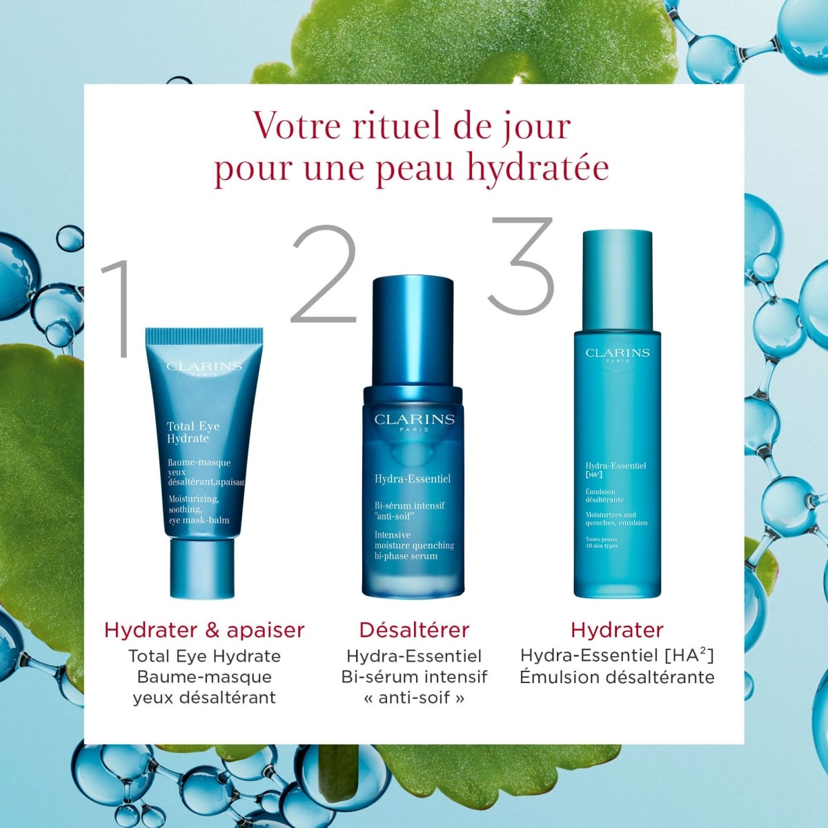 CLARINS Hydra-Essentiel [HA²] Émulsion Hydratante - Toutes Peaux