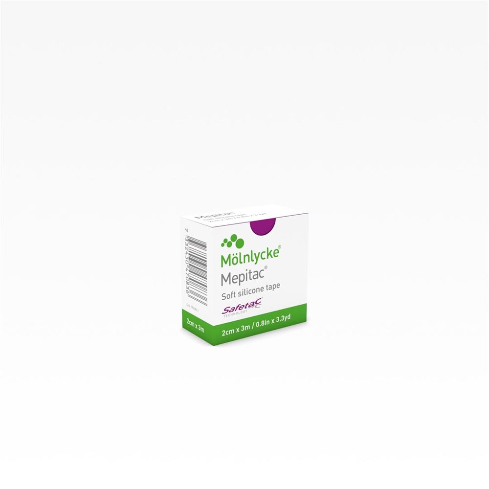 MEPITAC Fixierverband 2cmx3m Silikon 1 Stk