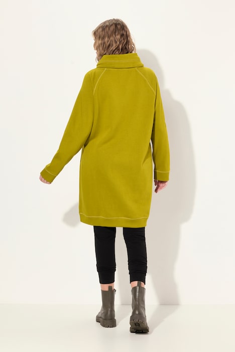 Sweatkleid, Stehkragen, Langarm, Taschen