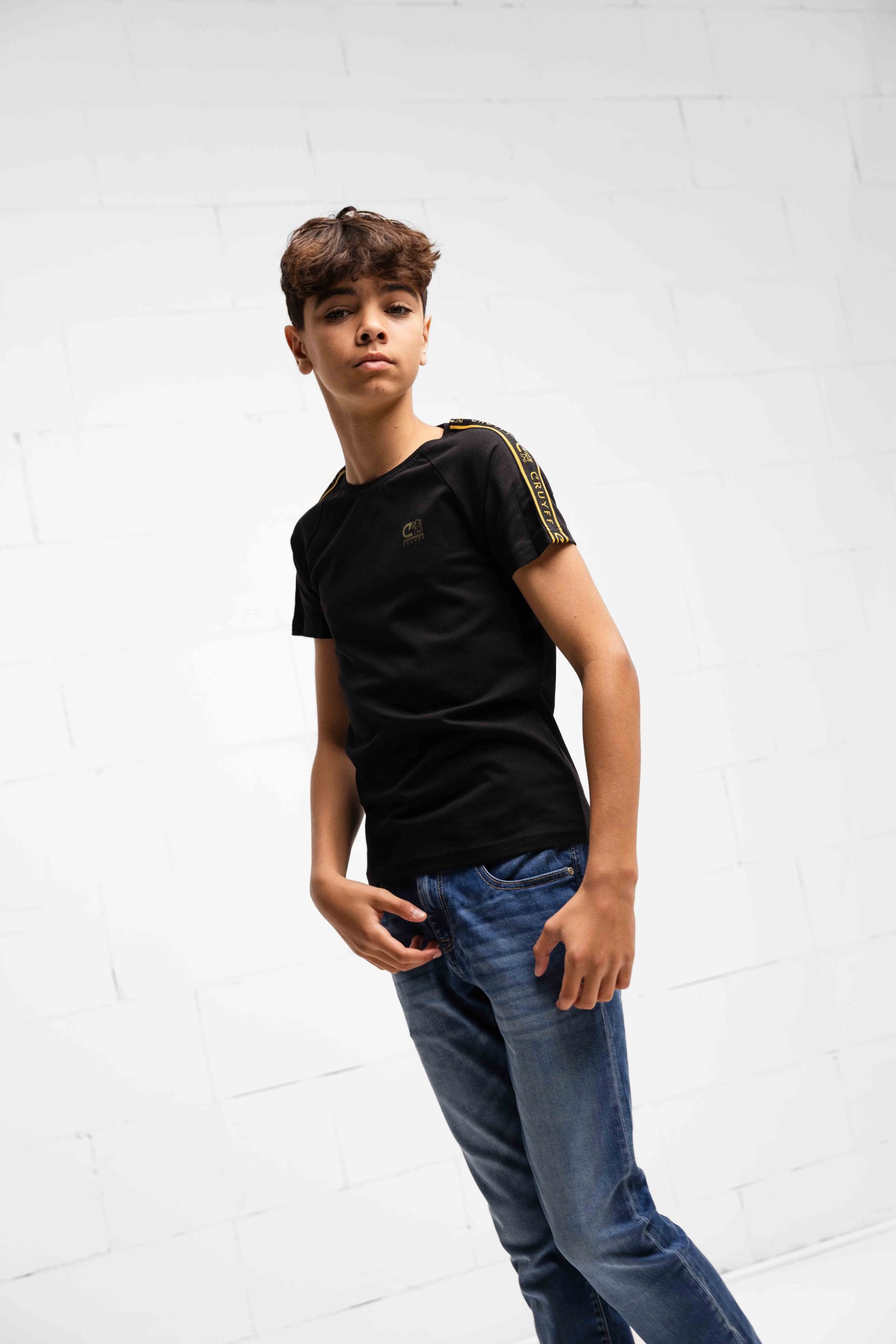 Cruyff Xicota T-Shirt Kids Zwart/Goud