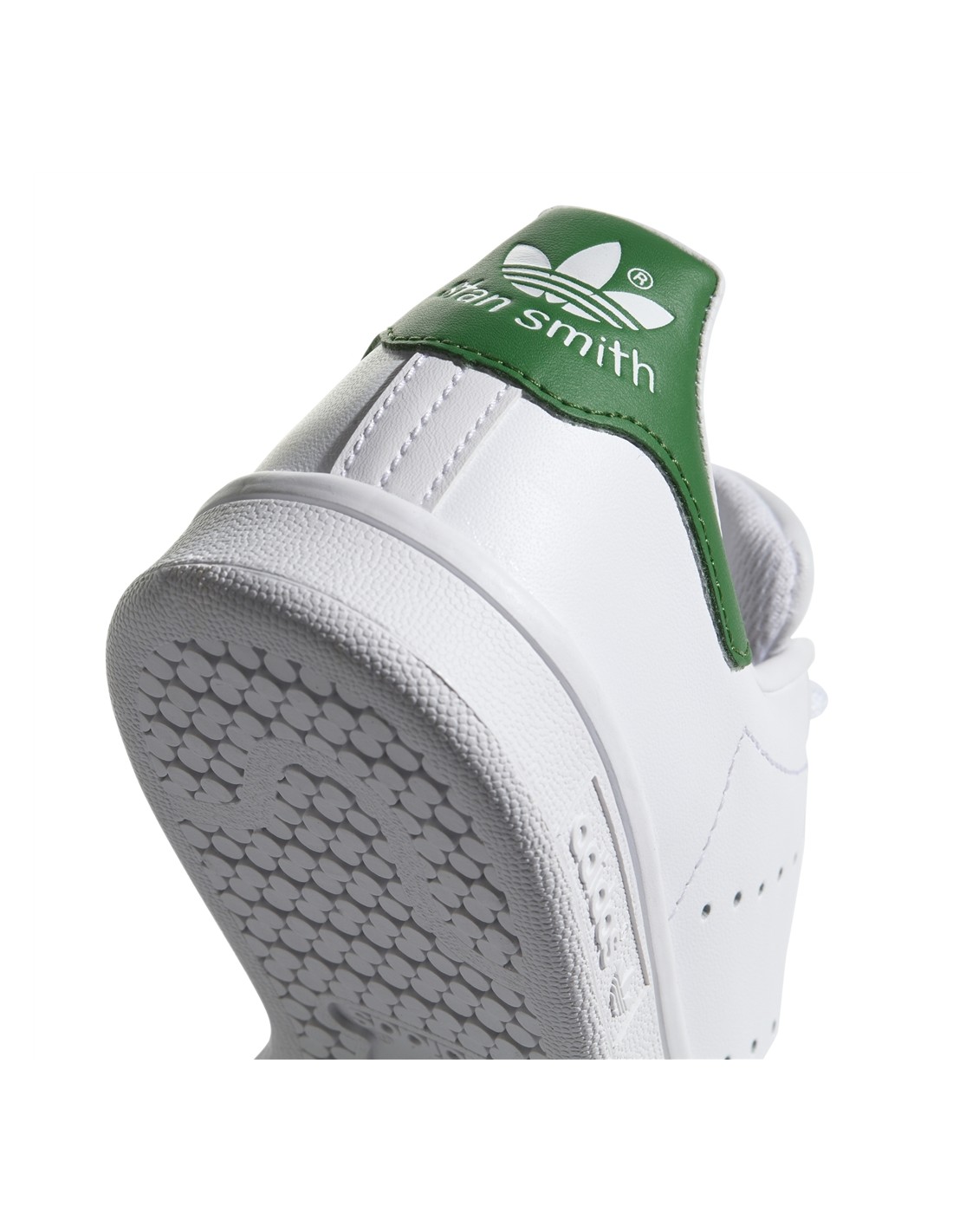 adidas sneakers mixte stan smith j cuir blanc vert