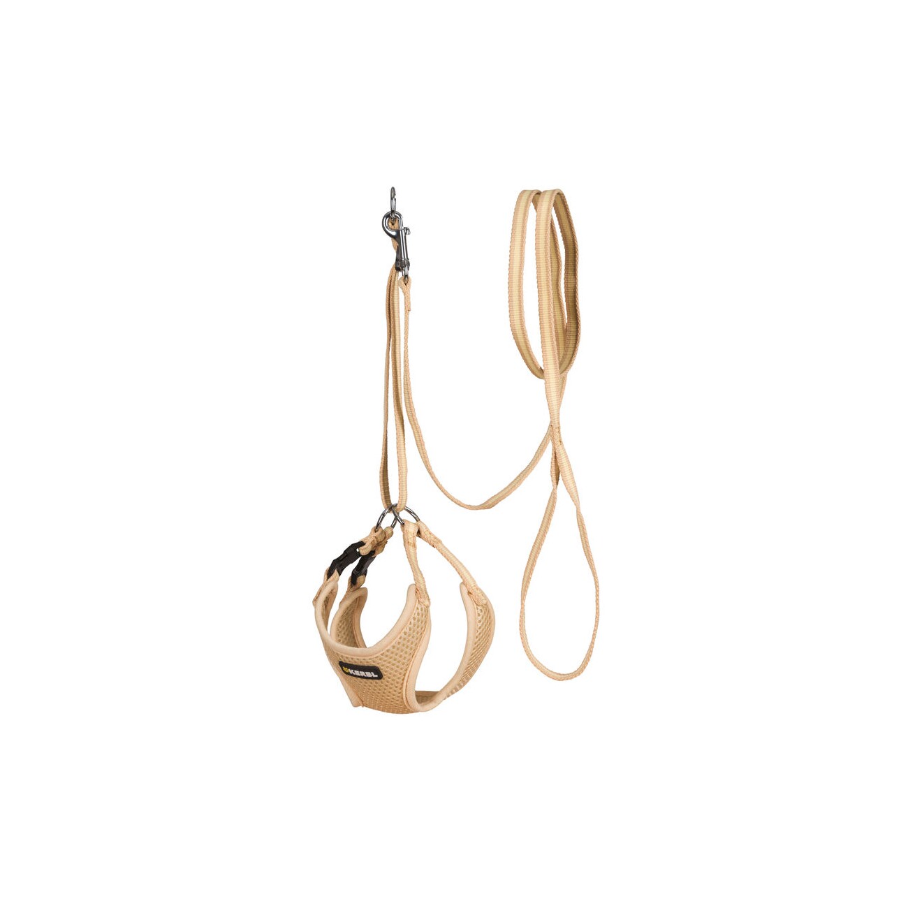 Kerbl Welpengeschirr mit Leine beige 24 - 44 cm/10 mm