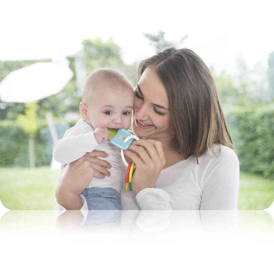 kidsme Beißring Schlüssel, bunt