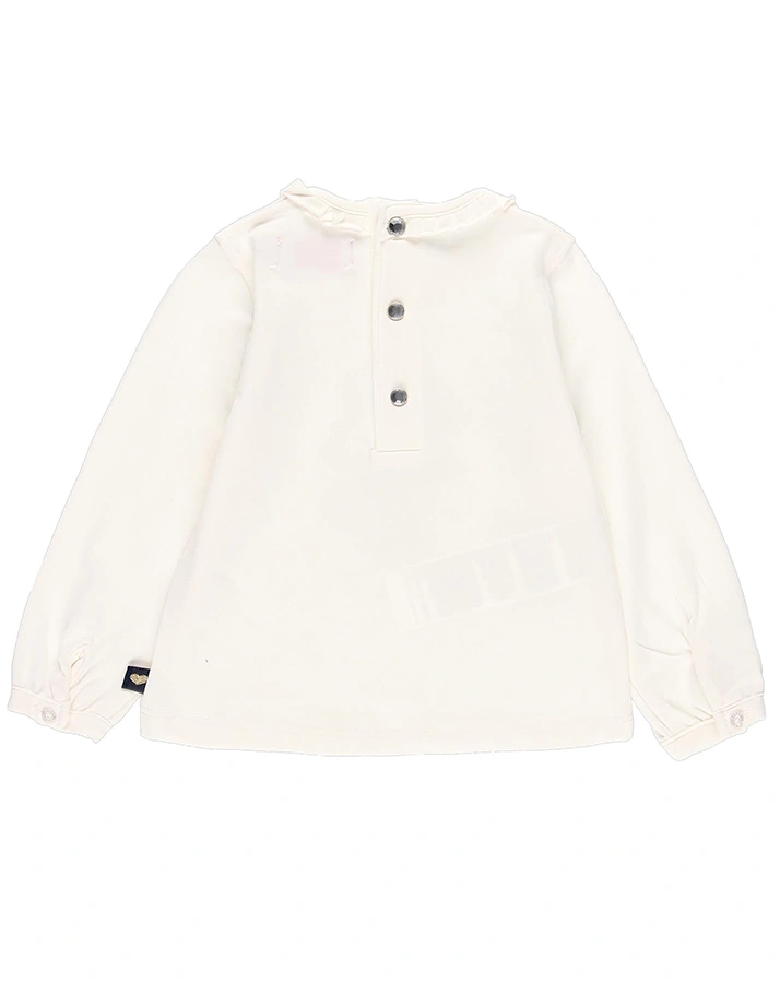 Langarmshirt PARIS GIRL in weiß
