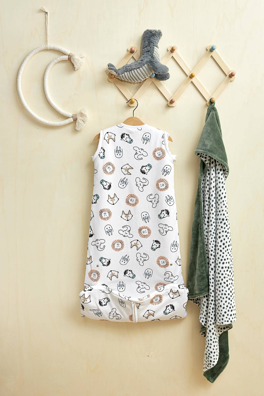 top slaapzak4-seizoenen babyslaapzak Animal multi/stone green
