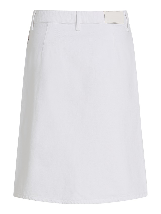 Tommy Hilfiger Jeansrock »DNM KNEE STRAIGHT SKIRT RW WHITE«, mit Schlitz