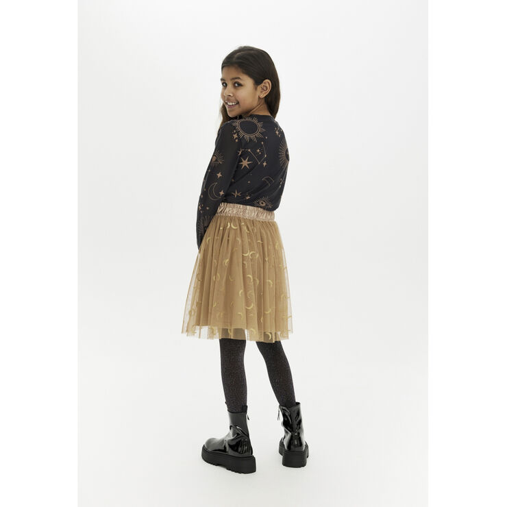 The New TNMia L_S Mesh Tee Black beauty astr