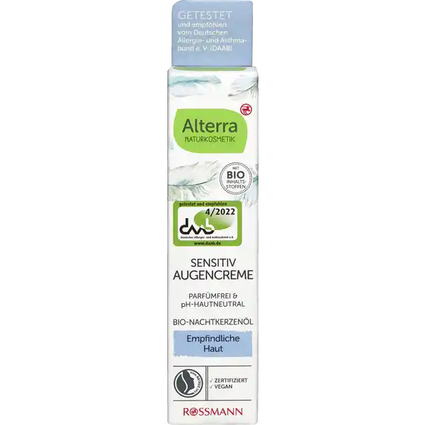Sensitiv Augencreme Bio-Nachtkerzenöl