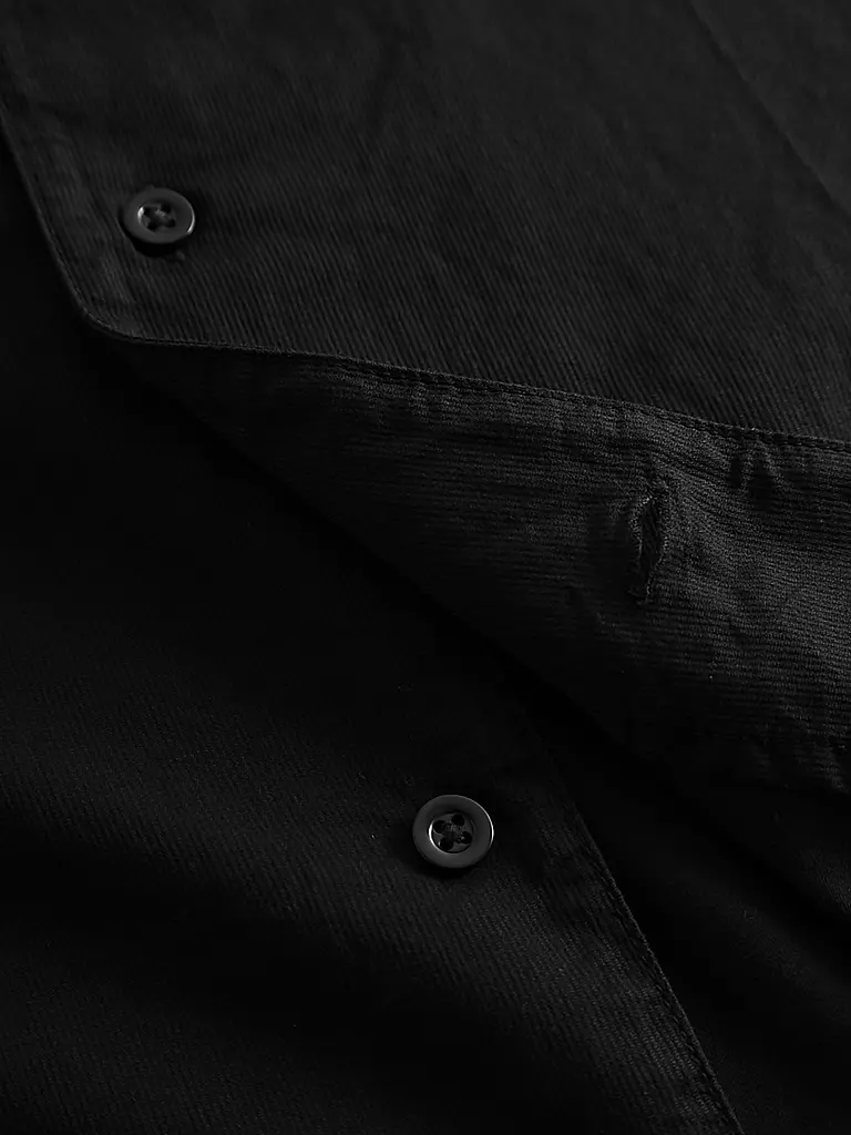 KNOWLEDGE COTTON APPAREL Hemd schwarz