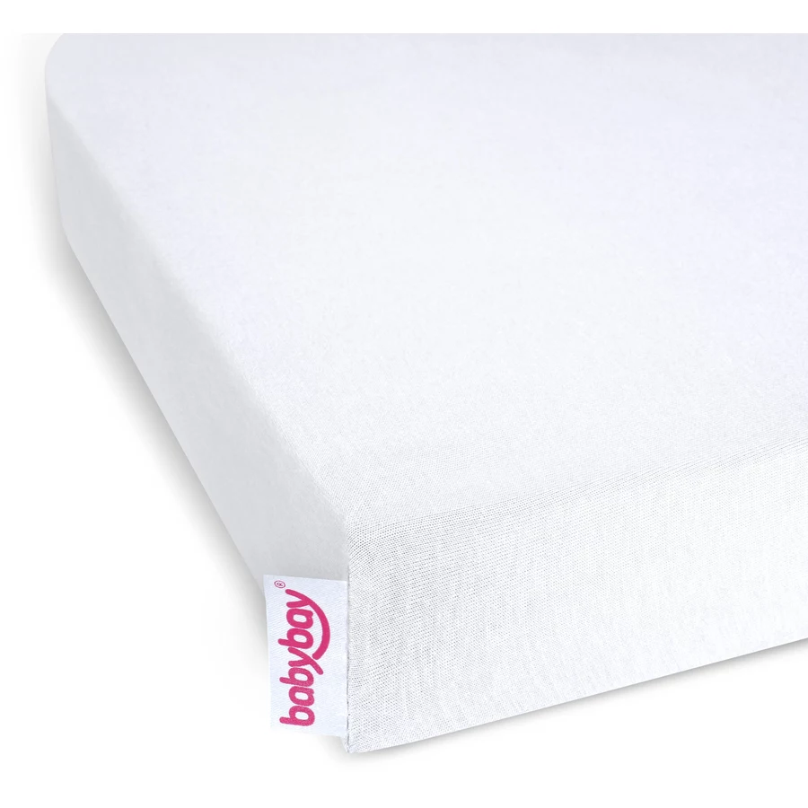 babybay Spannbetttuch Deluxe Jersey passend für Modell Boxspring XXL weiß