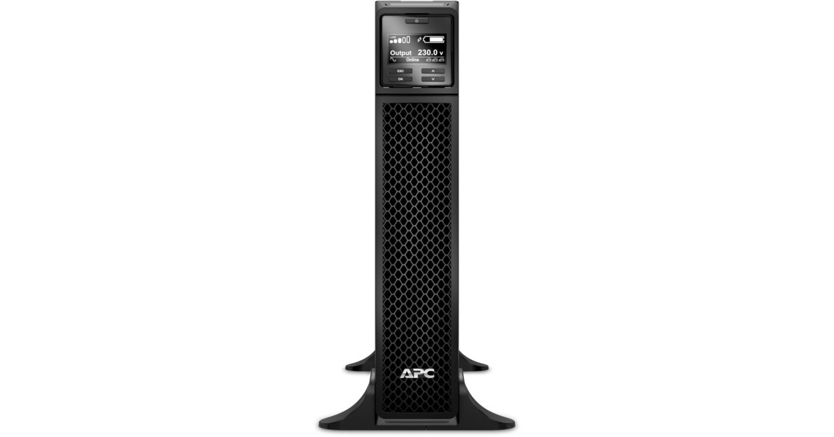 APCSmart-UPS On-Line SRT1000RMXLI Noodstroomvoeding ups  (Zwart, 1000VA, 6x C13 uitgang, tower)