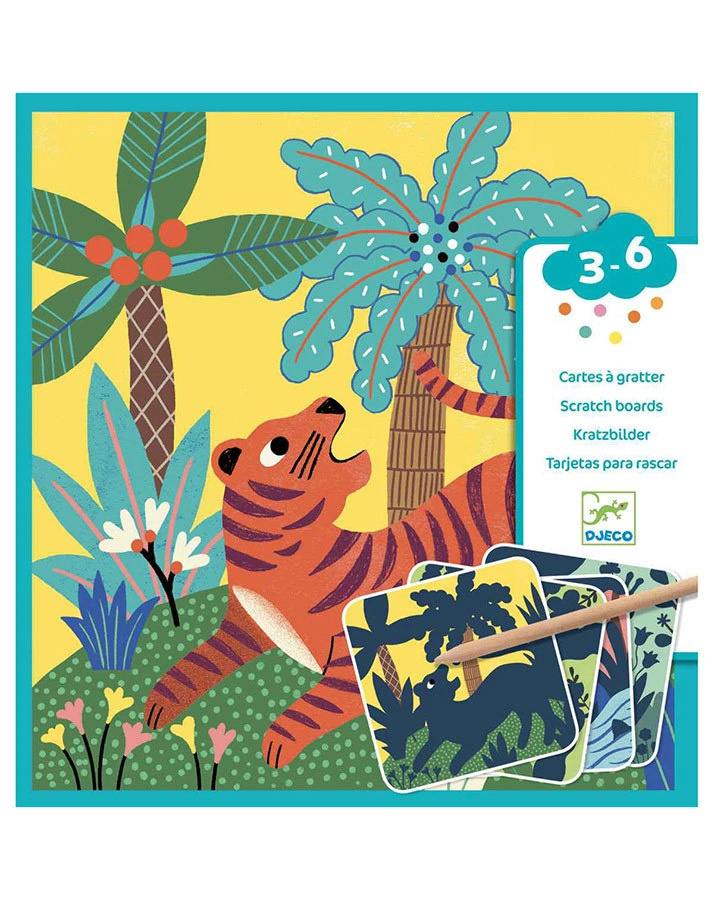 Kratzbilder GROßE TIERE 5-teilig