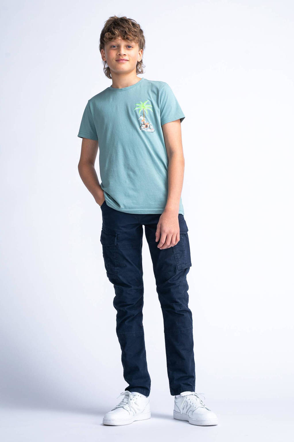 Petrol Industries T-shirt grijsblauw