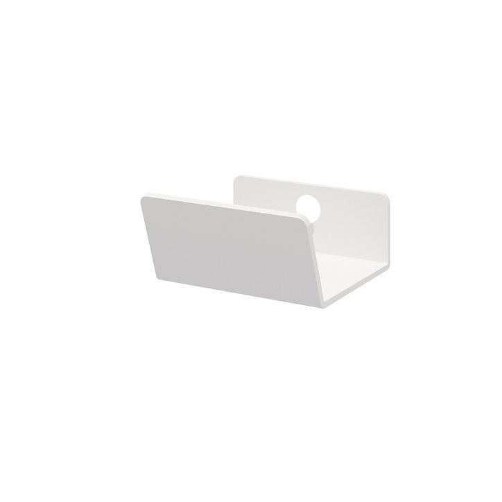 Lot de 2 poignées blanches en acier GoodHome Atomia H 2,1 x L 3,7 x P 3,4 cm