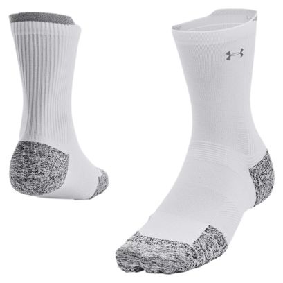 Chaussettes mi-hautes Under Armour ArmourDry Run Cushion Blanc Unisexe