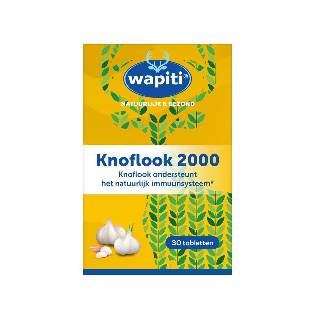 Wapiti Knoflook 2000 30 tabletten