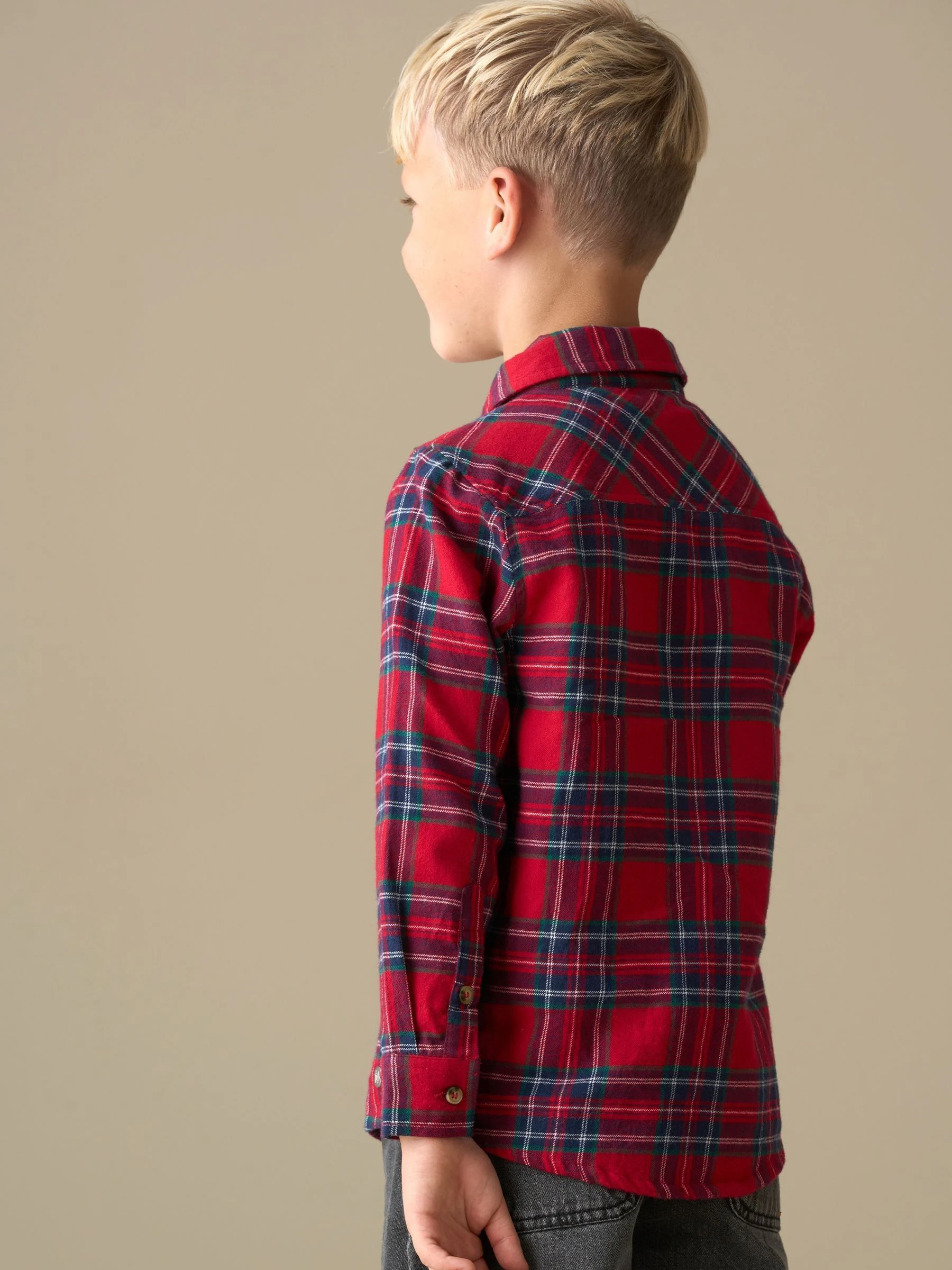 Rood - Angel & Rocket Camden Brushed Shirt With Bow Tie