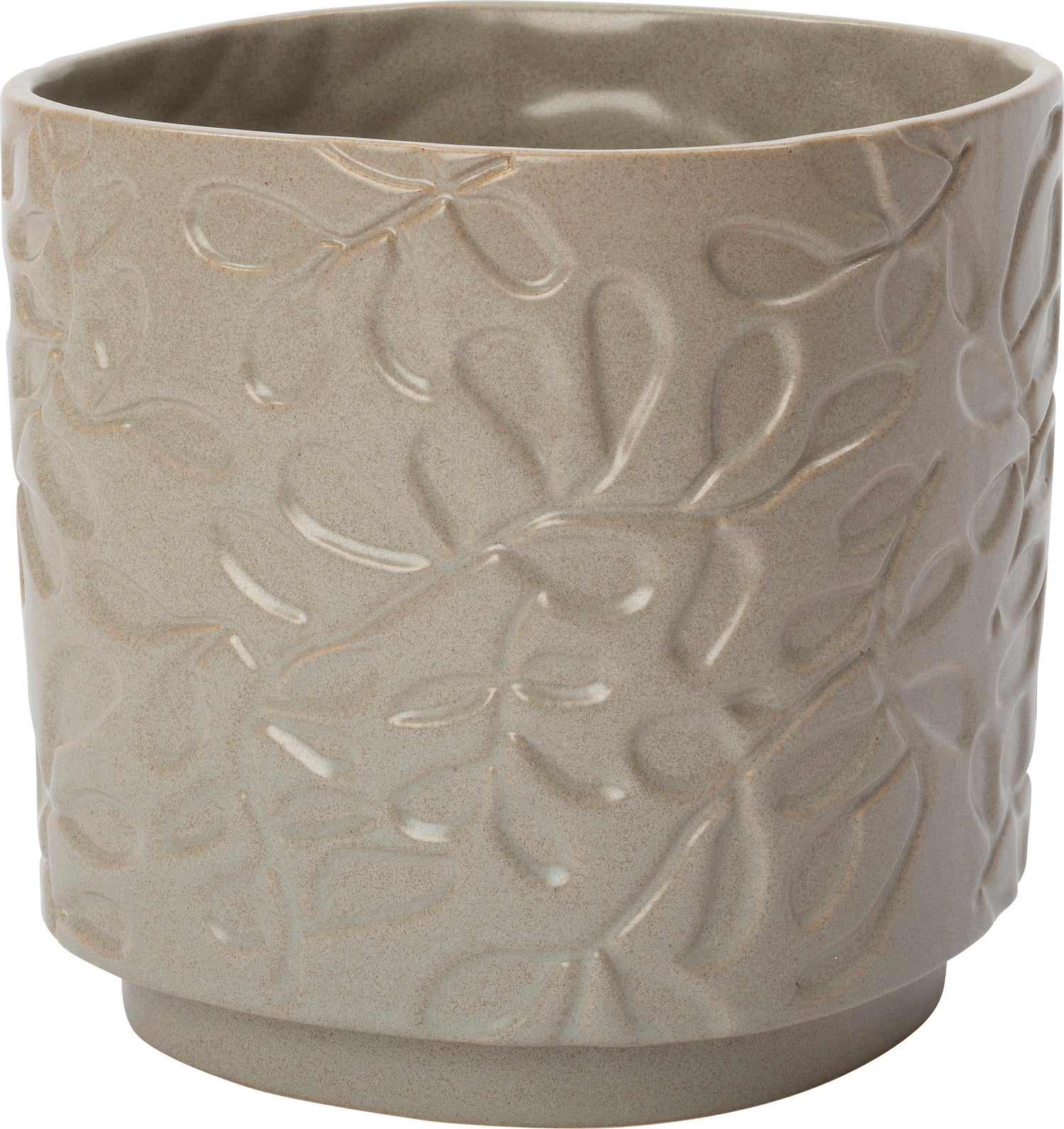 Intratuin bloempot Stevie taupe D 16 H 16 cm