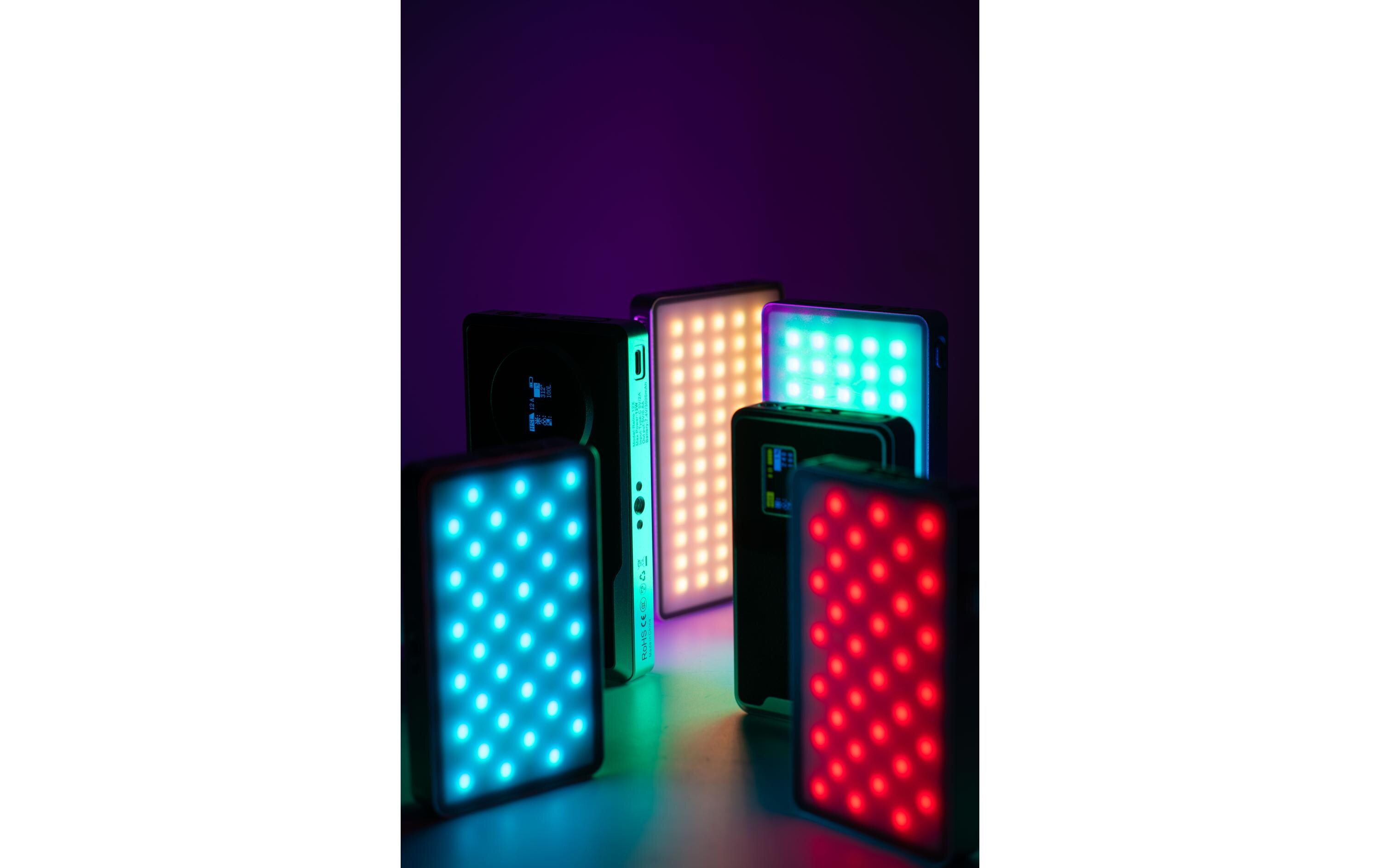 Videoleuchte Retro 12X<br>12W Tragbare RGB-LED-Leuchte
