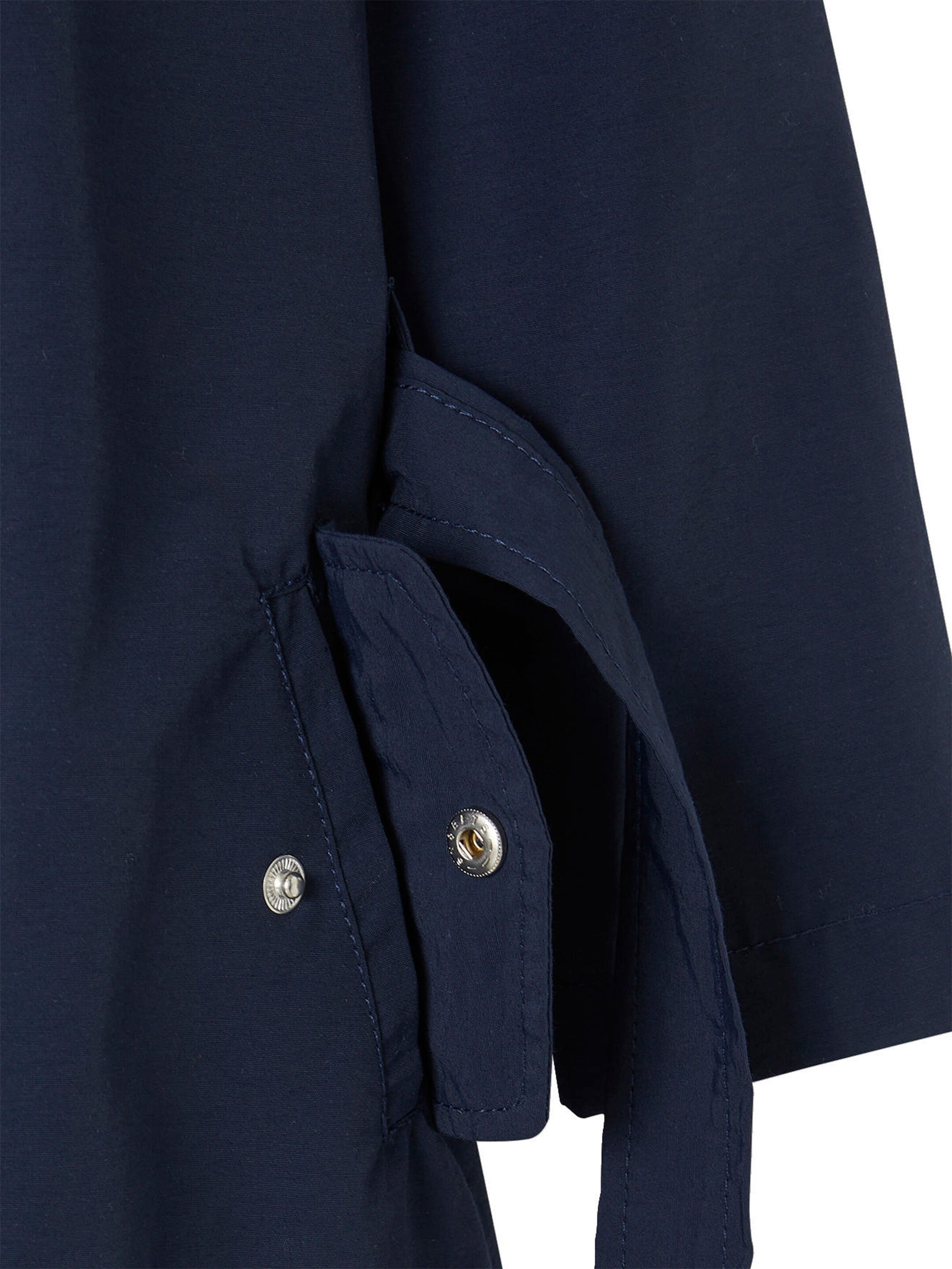 Vertbaudet Mädchen Trenchcoat mit abnehmbarer Kapuze marine