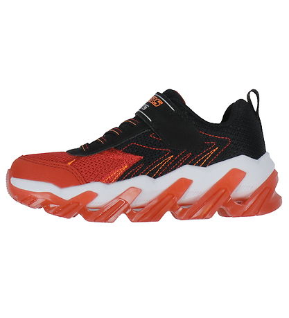 Skechers Sko m. Lys - Mega-Surge 2.0 - R?d/Sort