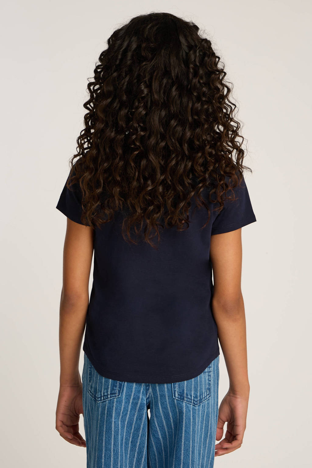 Tommy Hilfiger t-shirt blauw met lurex