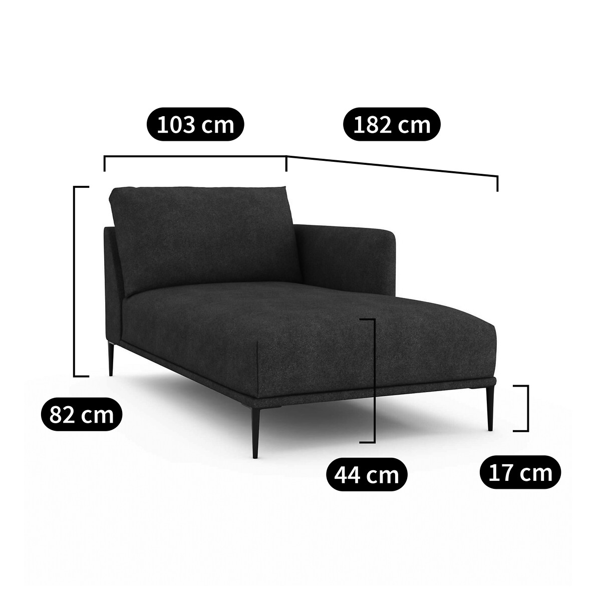 AM.PM<br>Cadeira longa trançada mêlée, design Oscar E. Gallina