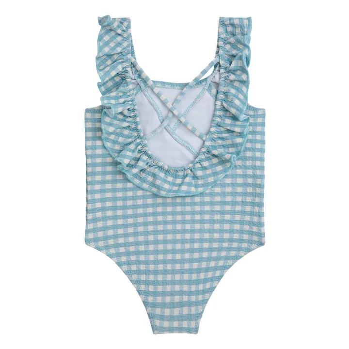 Bobo Choses Maillot 1 Pièce Vichy | Bleu Clair