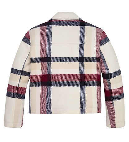 Tommy Hilfiger Jacke - Karo Peacoat - Creme Kariert mit Navy/Rot