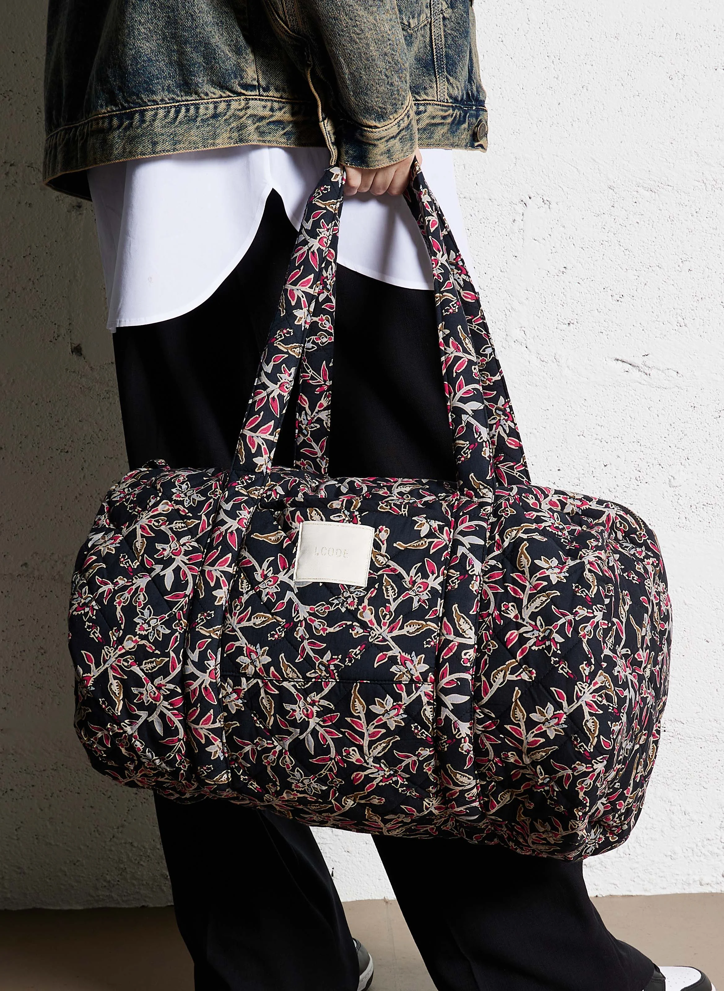 Sac bowling en coton | Noir