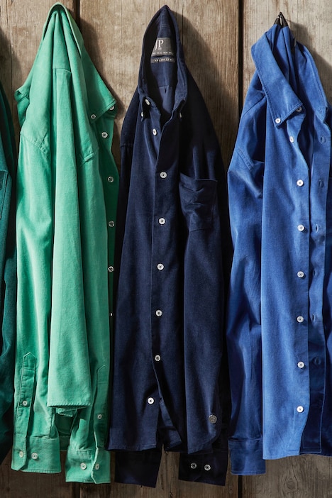 Cordhemd, Langarm, Buttondown Kragen, Modern Fit, bis 8 XL