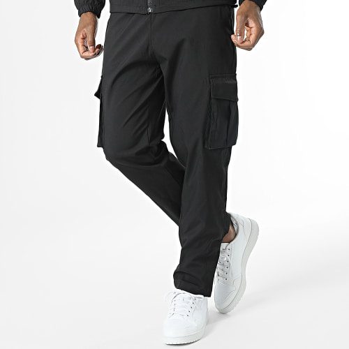 Ensemble Veste Zippée Et Pantalon Cargo Noir