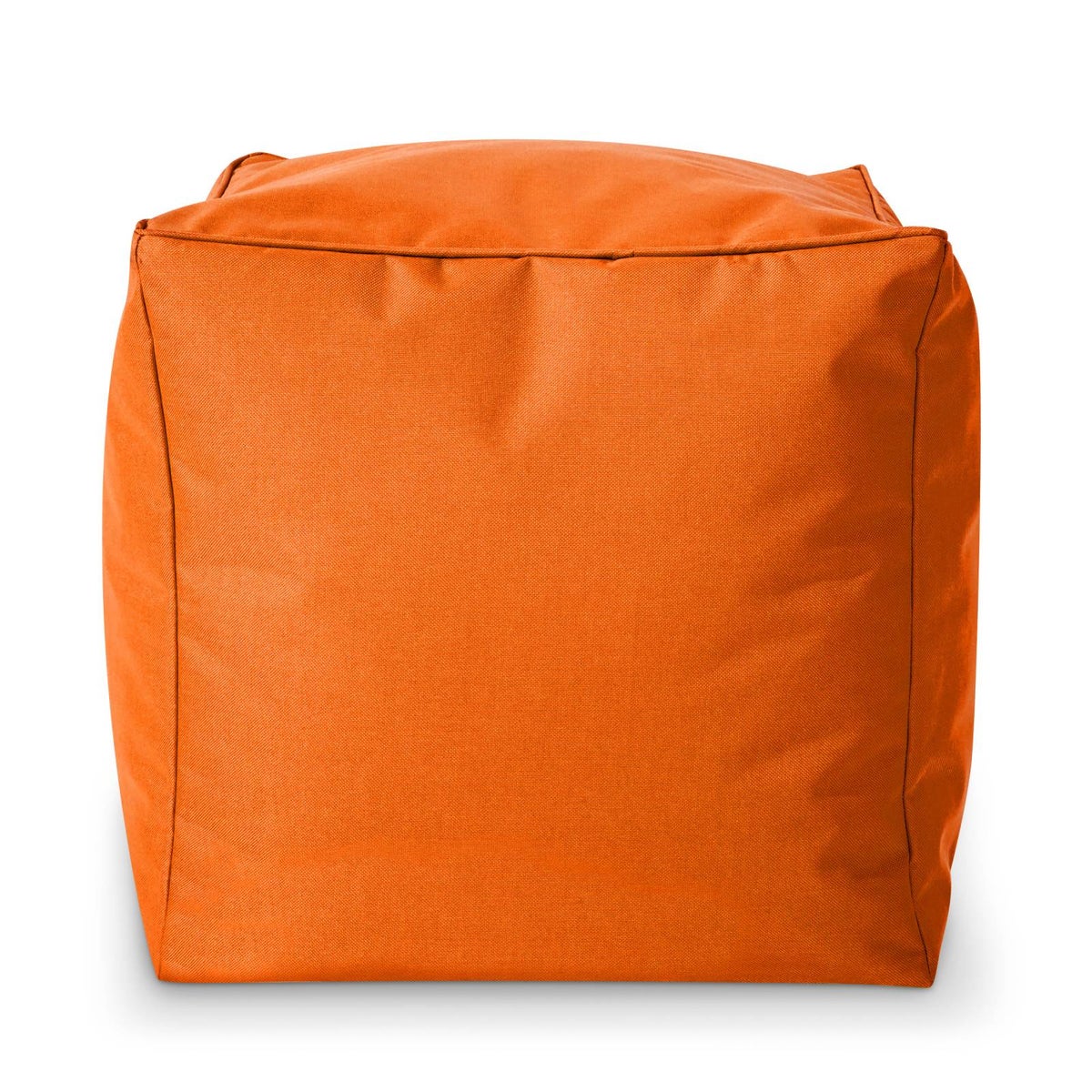 Groene Bonen Zitzak Kruk 40x40x40cm met EPS-korrelvulling - Voetenbank Voetkussen Zitpoef voor Zitzakken - Vloerkussen voor Kinderen en Volwassenen - Voetsteun Zitkussen Zitkruk Oranje