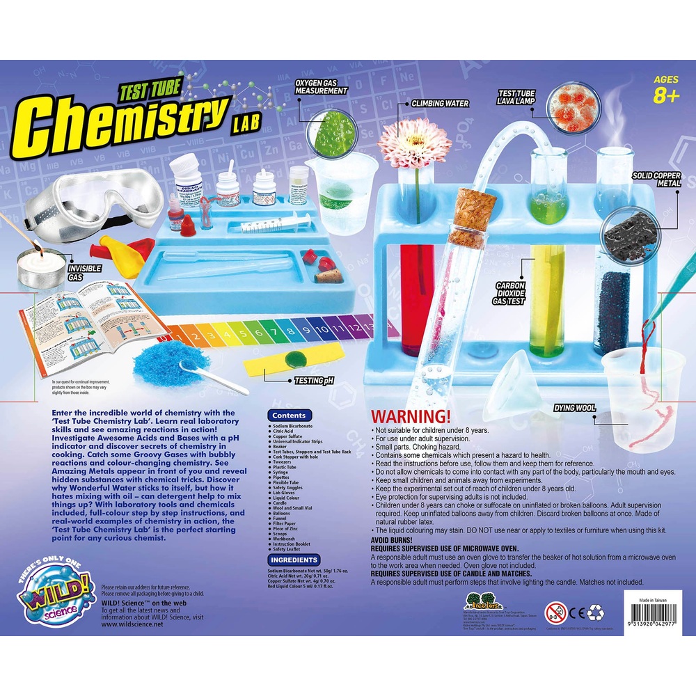 Wild Science Reagenzglas-Chemie-Set