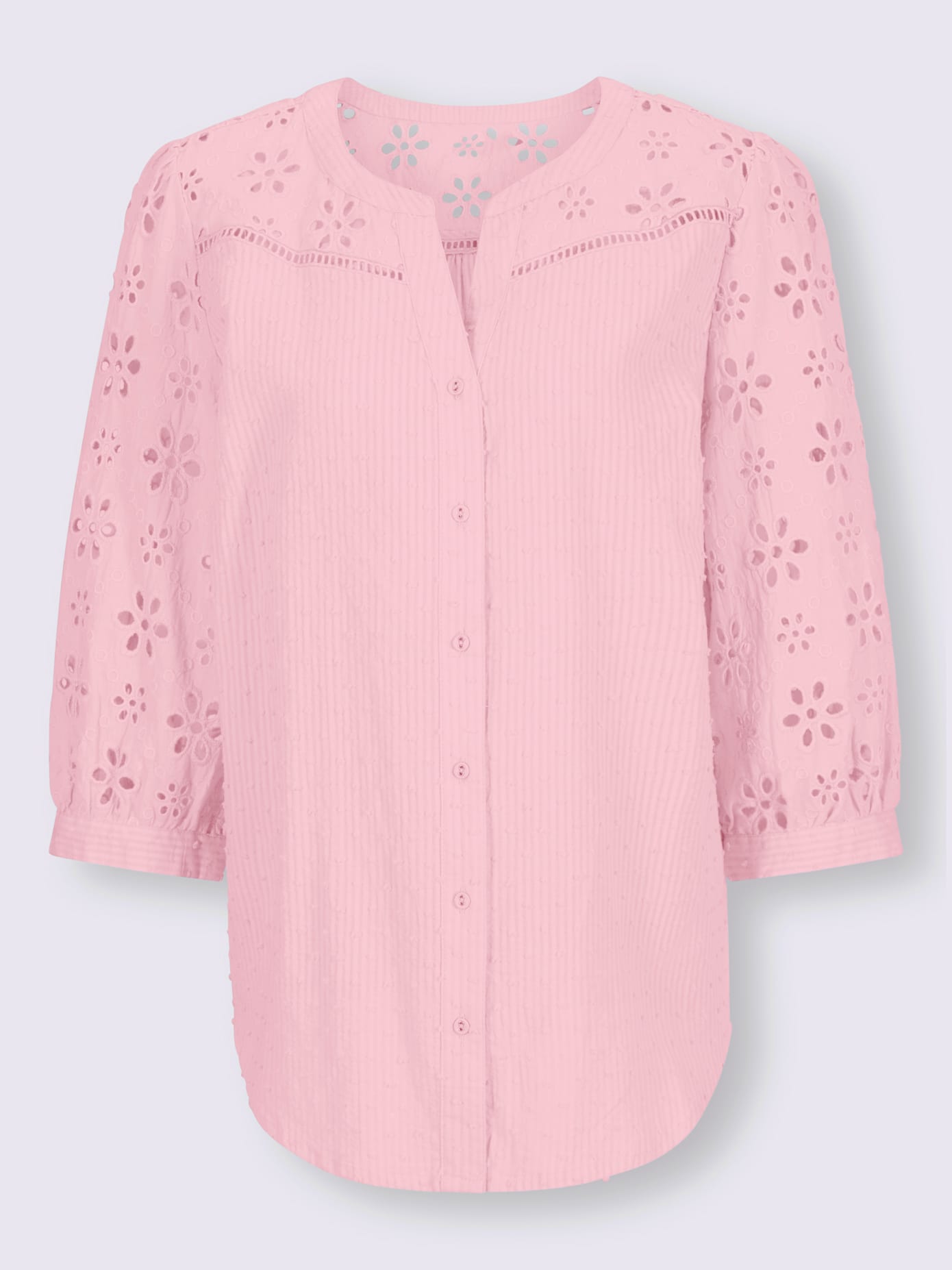 Chemisier look tendance avec ourlet arrondi
