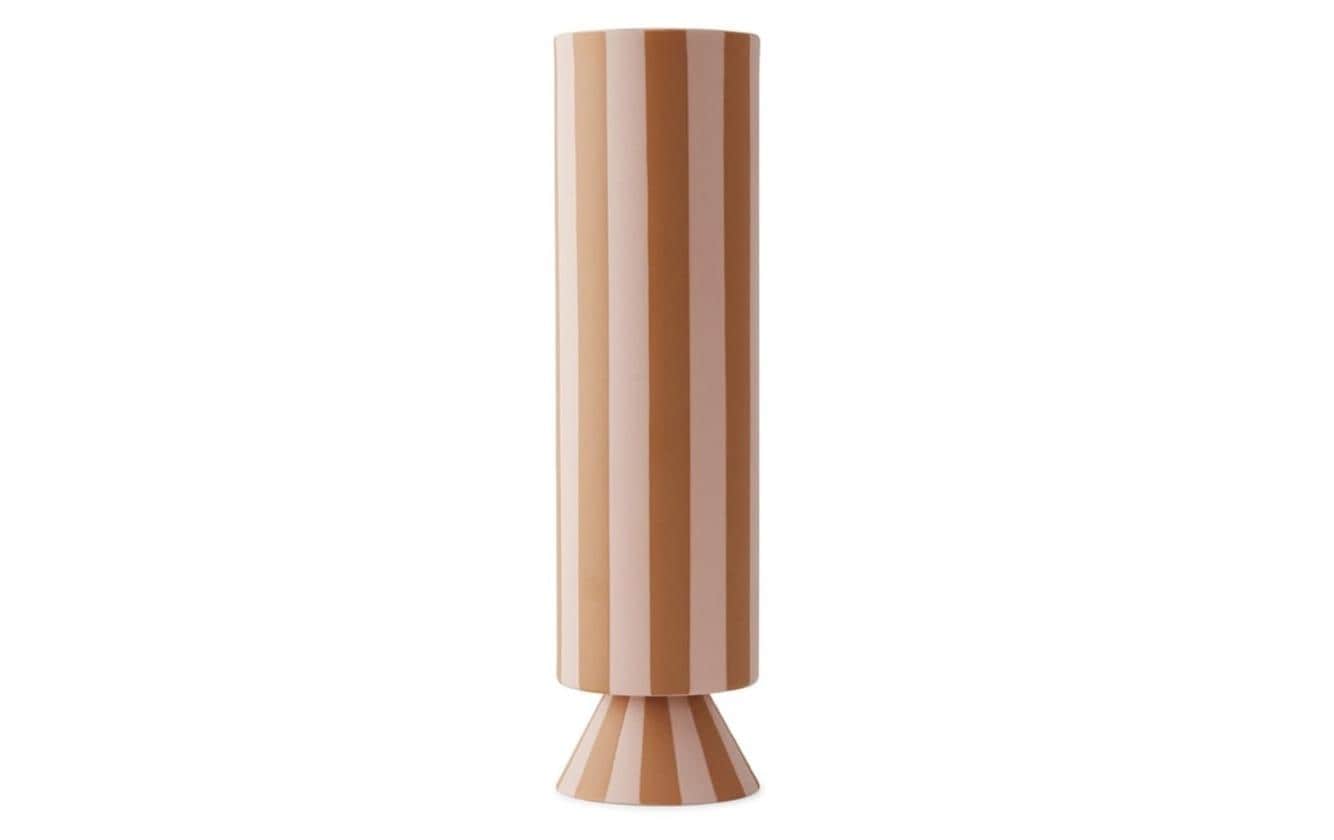 Vase Toppu 31 cm, Karamell/RosaBlumenvase