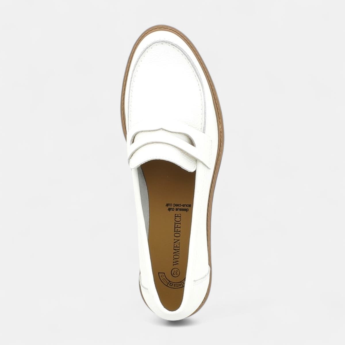 Mocassins Femme en cuir blanc