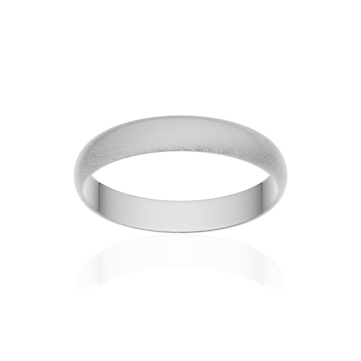 Alliance or 375 blanc givré ruban 3,5mm