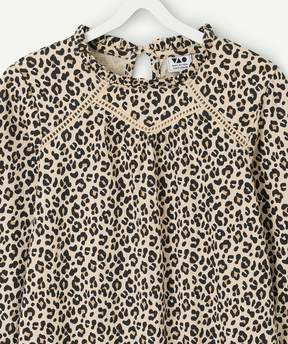 TAPE A L'OEIL<br>Blusa de malha de manga comprida com estampa de leopardo