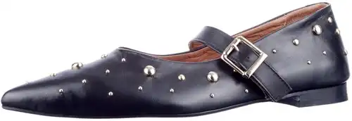 Babouche zwart/goud G-Celina-1 - maat 43 ballerina zwart - maat 43 Calandschoen