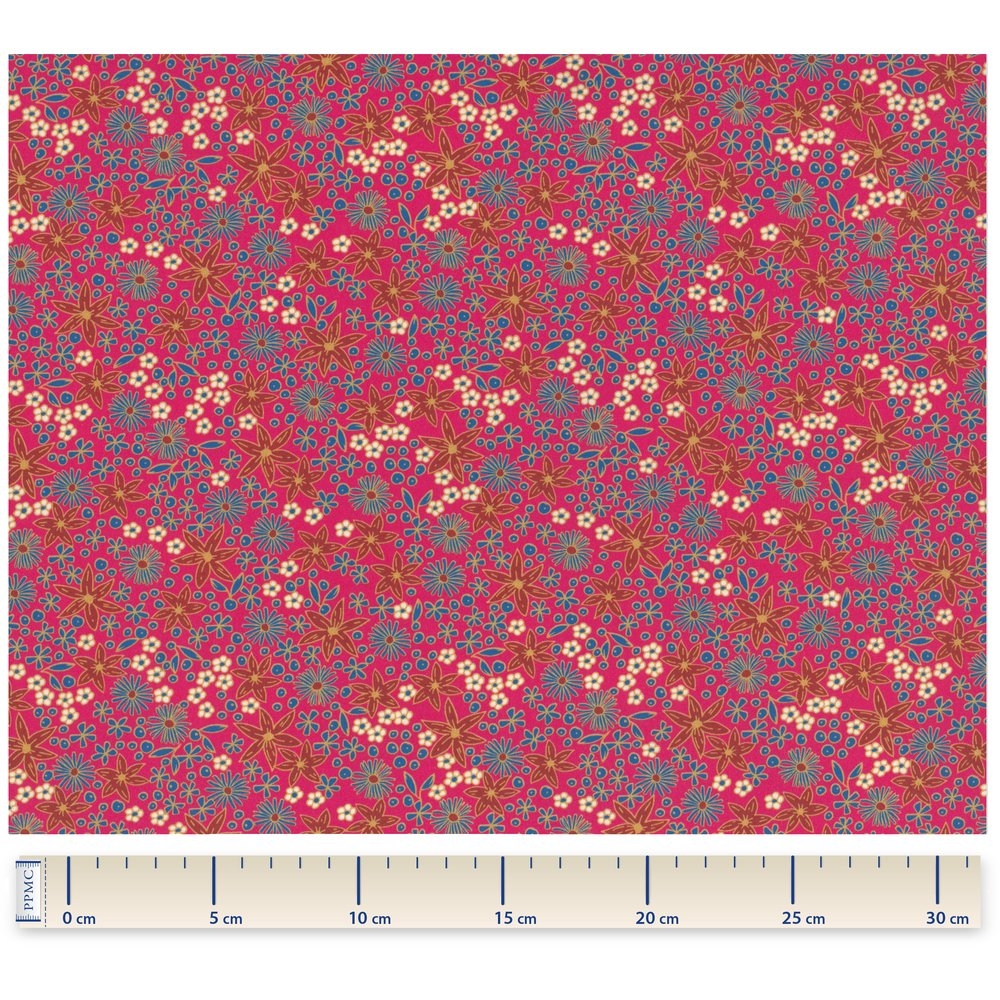 Coupon Tissu 1 M Badiane Framboise