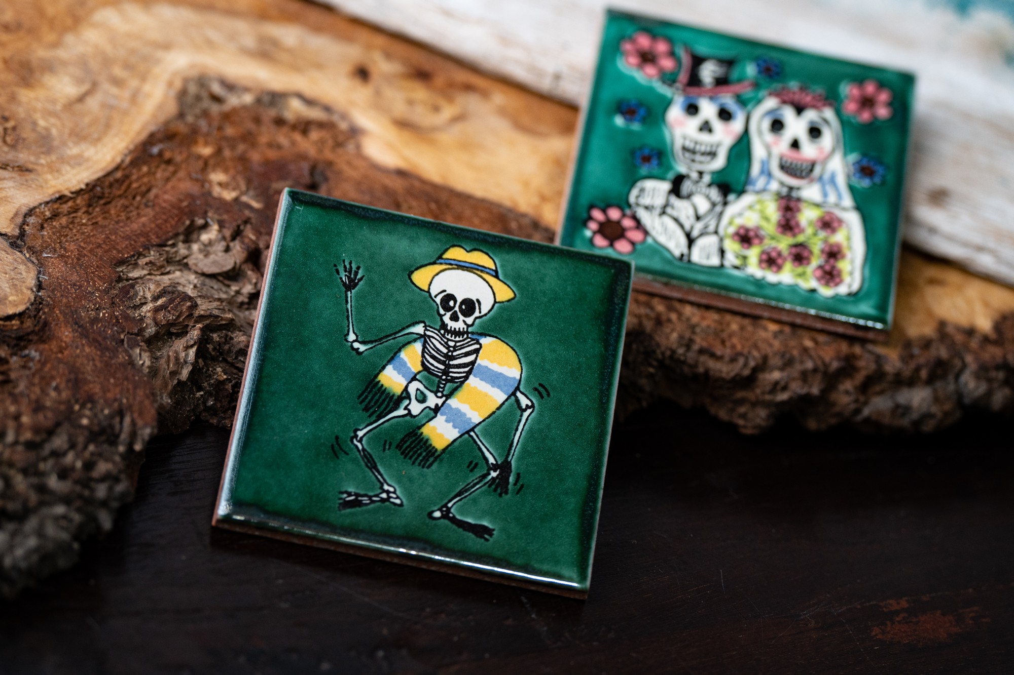Keramikfliese 'Amigo', grün, B 10 cm, L 10 cm, H 0,5 cm von fischer's lagerhaus
