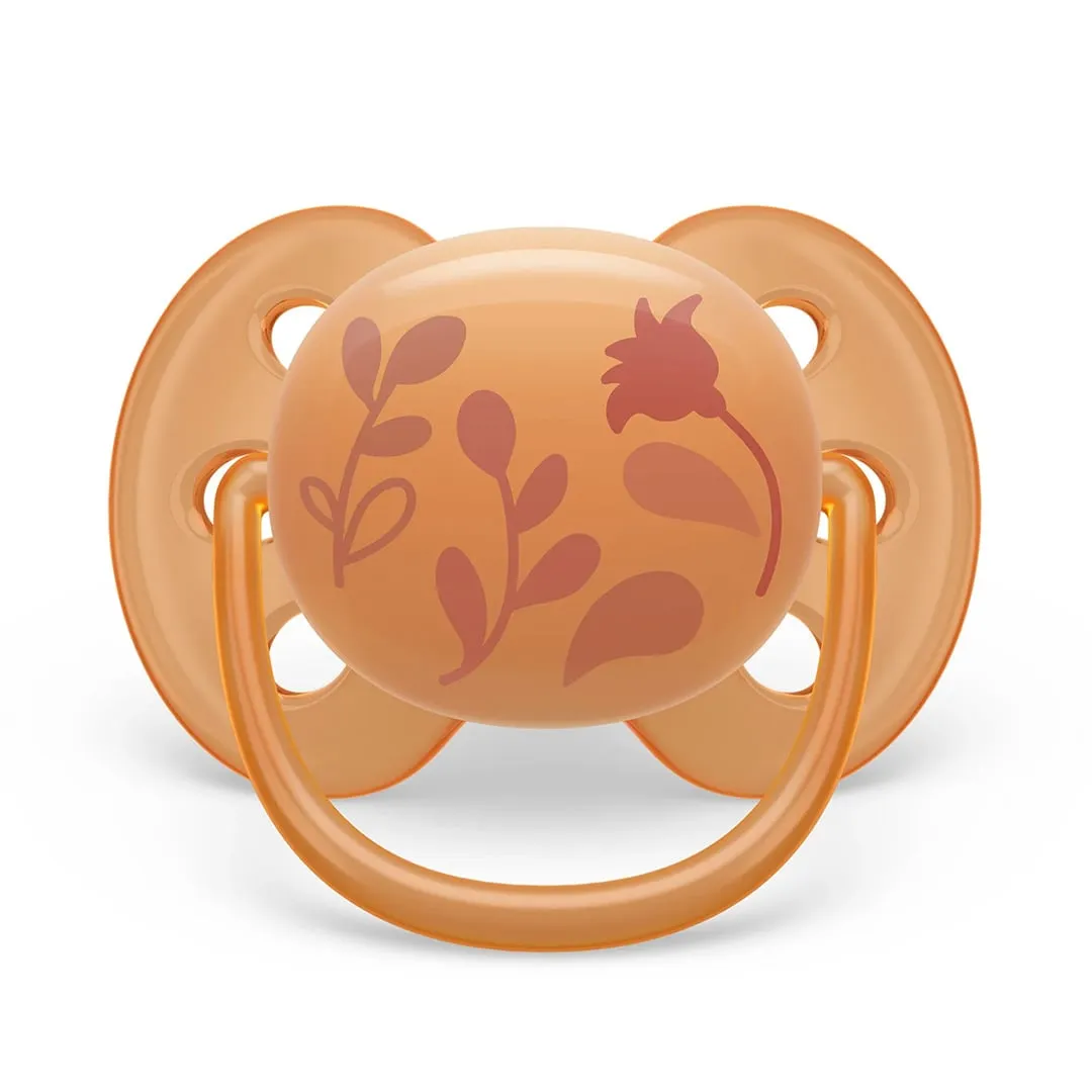 Philips Avent Suce Ultra Douce 6-18 mois Chiot Violet  Feuilles Orange (2)