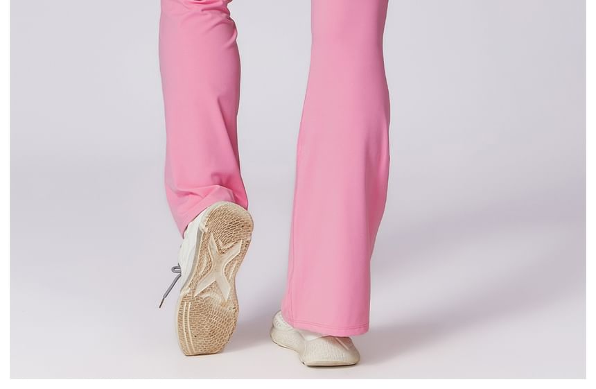 Skinniano - Hoge taille effen bootcut joggingbroek