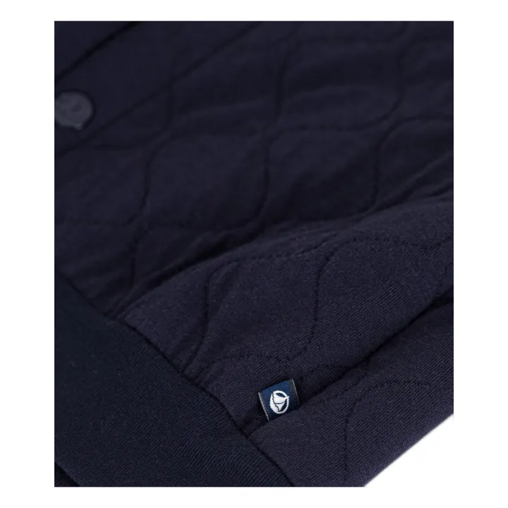 Petit Bateau Veste Meteorite Tubique Matelassée | Bleu marine
