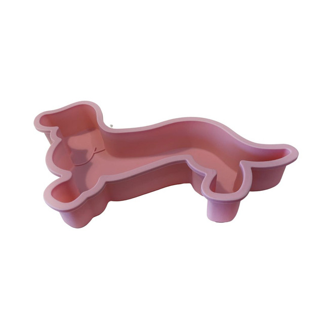 Forma de bolo, edição Dachshund - Rosa