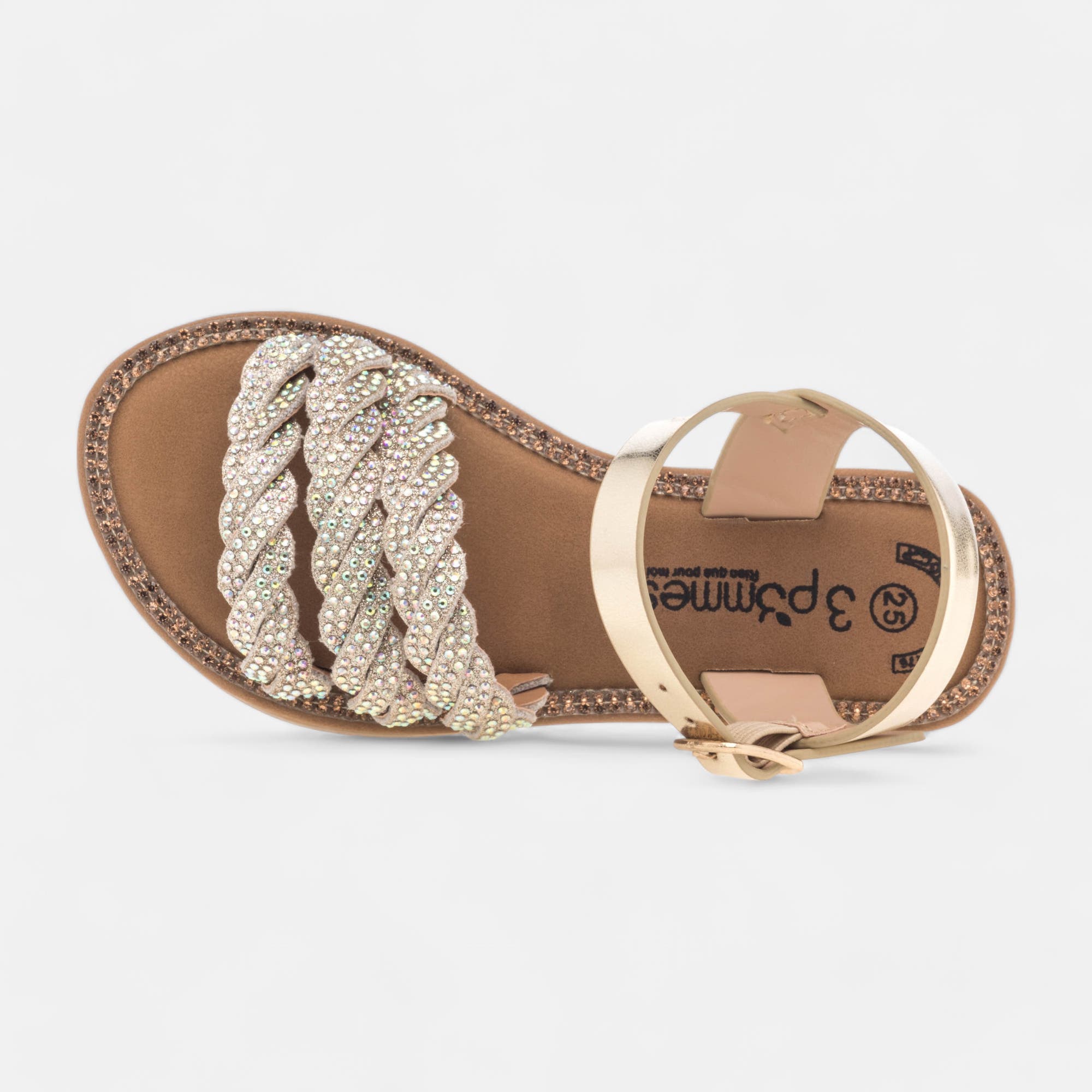 Nu-pieds Fille or