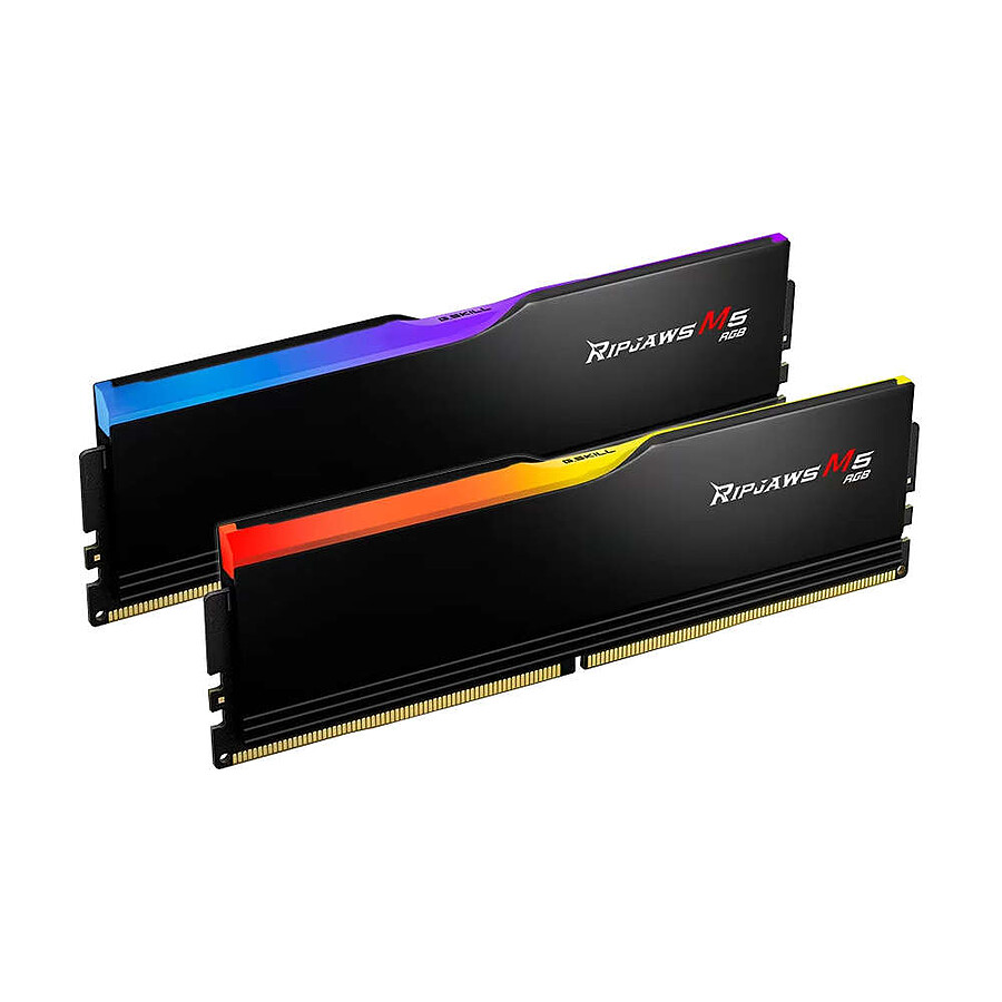 G.Skill Ripjaws M5 RGB Black - 2 x 16 Go (32 Go) - DDR5 6000 MHz - CL36